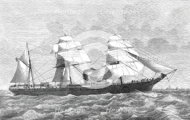 The Screw-steamer Alfonso XII, 1876. Creator: Josiah Robert Wells.