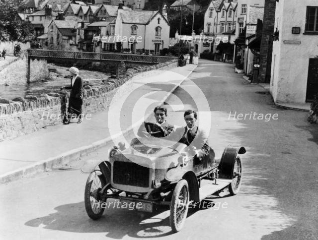 1913 G.W.K. Cyclecar at Lynmouth, Devon. Creator: Unknown.