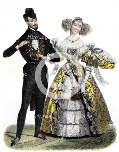 Paris ball dress from the year 1830.
