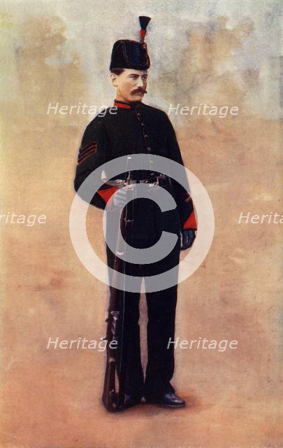 'Sergeant of the King's Royal Rifles', 1900. Creator: Gregory & Co.