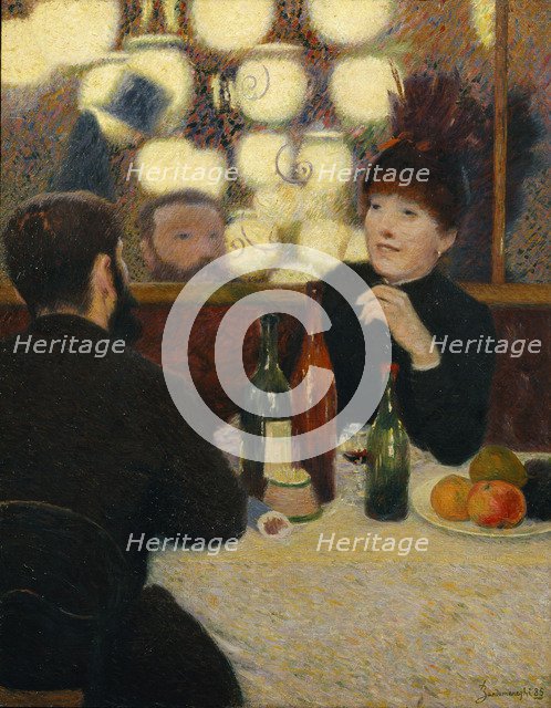 At the Café de la Nouvelle Athènes.