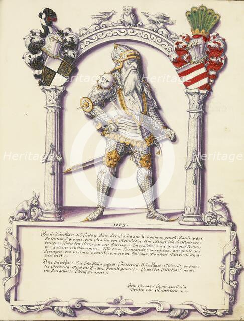 Burckhart Hohenzollern; Chronicle of the Hohenzollern Family, about 1572. Creator: Jorg Ziegler.