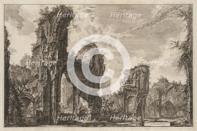 Views of Rome: Rovine del Sisto o sia della gran sala delle Terme Antoniniane, 1765. Creator: Giovanni Battista Piranesi (Italian, 1720-1778).