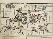 Imaginary Tale showing Battle Scene with Slain Princess, Mid-17th century. Creator: Unknown.