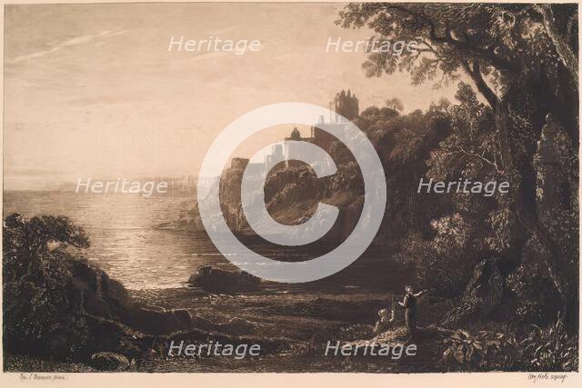 Ravensheugh Castle, (c1826), c1889. Creator: William Brassey Hole.