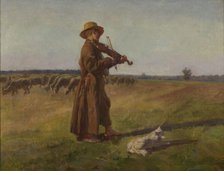 Sheepdog, 1897. Creator: Jozef Chelmonski.