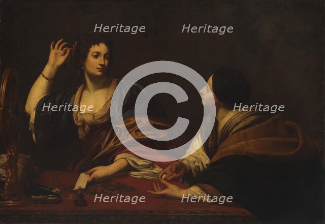 Martha Scolding Her Vain Sister Mary Magdalene, 17th century. Creator: Unknown.