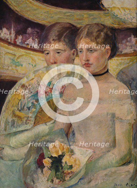'The Loge', 1882. Artist: Mary Cassatt.