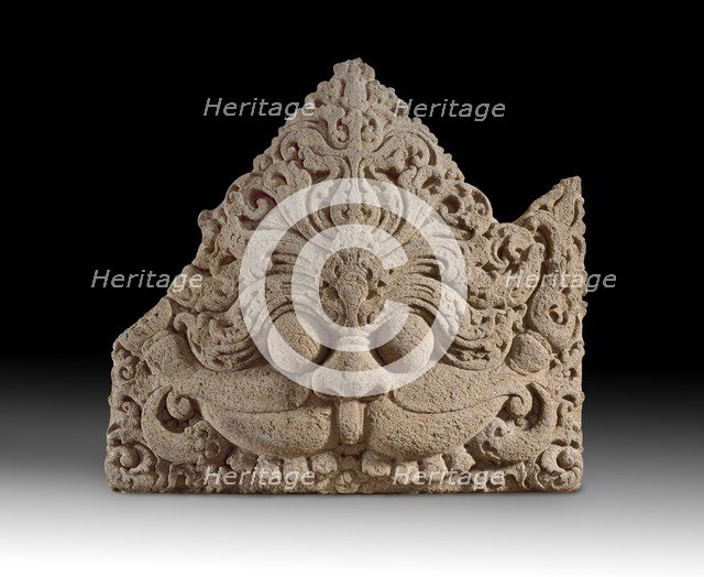 Lintel with kala face, 9th century. Artist: Unknown.