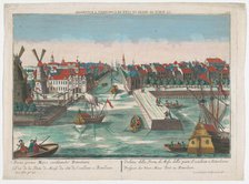 View of the Western New City Gate and Eastern New Main Gate in Rotterdam, 1742-1801. Creator: Anon.