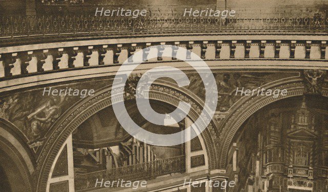 'From Crown To Base of London's Vast Cathedral: The Whispering Gallery', c1935. Creator: Unknown.
