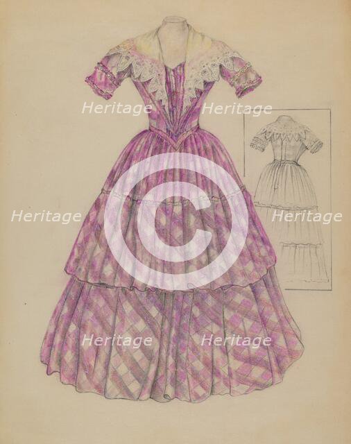 Dress, 1935/1942. Creator: Mary Berner.