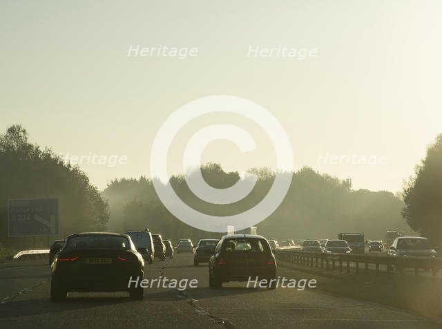 M27 motorway during morning rush-hour 2017. Creator: Unknown.
