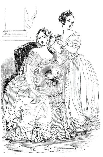 Fashions of 1843. Creator: Unknown.
