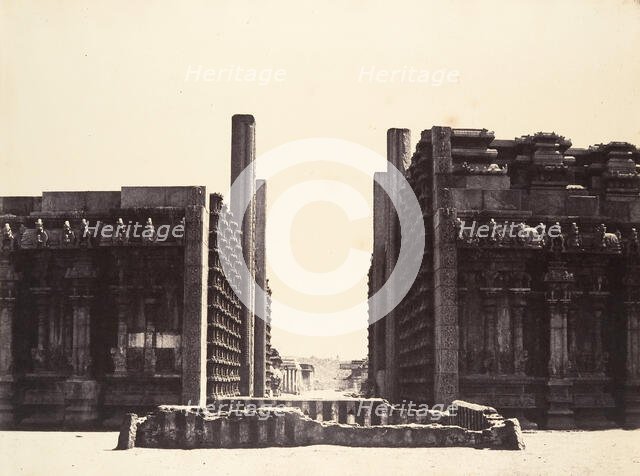 The Raya Gopuram from W, January-March 1858. Creator: Captain Linnaeus Tripe.