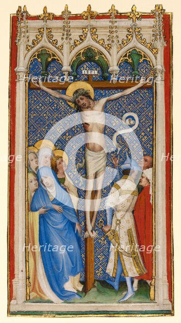 The Crucifixion, about 1400-1410. Creator: Master of St. Veronica.