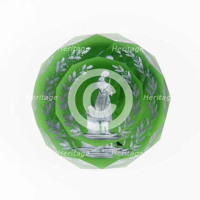 Paperweight, Lunéville, c. 1846-55. Creator: Baccarat Glasshouse.