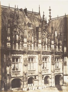Fragment du Palais de Justice, Rouen, 1852-54. Creator: Edmond Bacot.