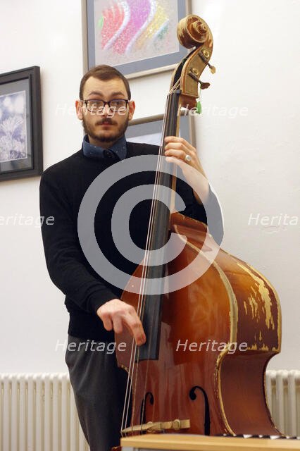 Lorenzo Morabito, Renato D’Aiello Trio, Clocktower Cafe Jazz Club, Croydon, London, 2024. Creator: Brian O'Connor.