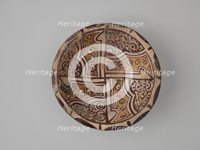 Imitation Bichrome Luster Bowl, Iran, 9th century. Creator: Unknown.