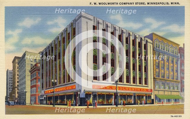 FW Woolworth Company store, Minneapolis, Minnesota, USA, 1937. Artist: Unknown