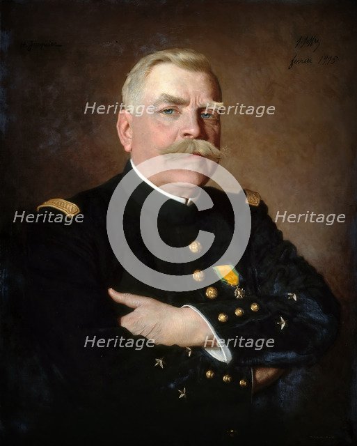 Portrait of Joseph Joffre (1852-1931), Marshal of France. Artist: Jacquier, Henri (1878-1921)