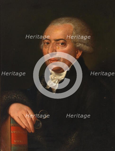 Portrait of the Viennese art and music dealer Carlo Mechetti (1747-1811), c 1780. Creator: Ferracuti (active Early 19th cen.).