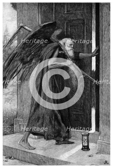 'Death the Reaper', 1895.Artist: P Naumann