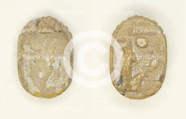 Scarab: Menmaatra (Sety I), Egypt, New Kingdom, Dynasty 19, Reign of Sety I (about 1294-1279 BCE). Creator: Unknown.