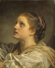 Tête de jeune femme, c1775. Creator: Jean-Baptiste Greuze.