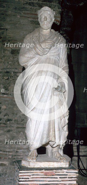 Statue of the Roman emperor Jullan the Apostate, 4th century. Artist: Unknown