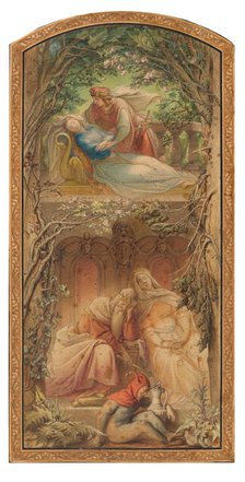 Sleeping Beauty. Creator: Schwind, Moritz Ludwig, von (1804-1871).