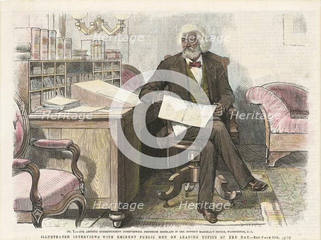 Print of Frederick Douglass, ca. 1879. Creator: Unknown.