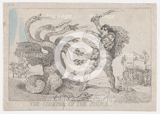The Champion of the People, March 11, 1784., March 11, 1784. Creator: Thomas Rowlandson.