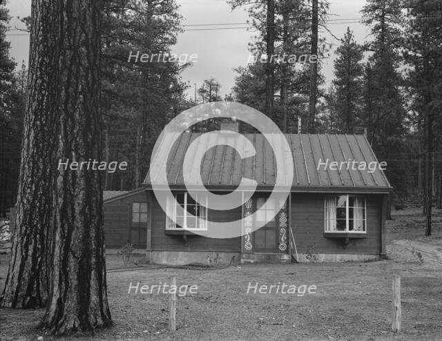 Type of housing built for lumber millworkers in new model company town, Gilchrist, Oregon, 1939. Creator: Dorothea Lange.