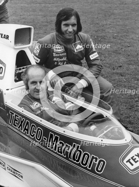 Denny Hulme and Emerson Fittipaldi, 1974. Artist: Unknown