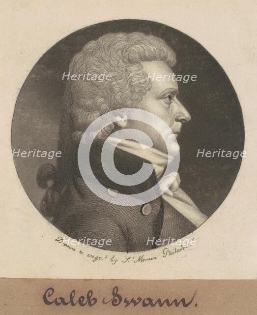 Caleb Swan, 1799. Creator: Charles Balthazar Julien Févret de Saint-Mémin.