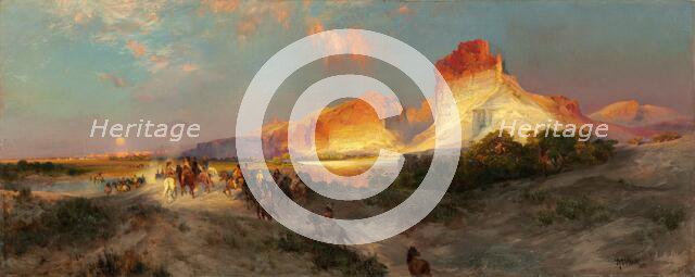 Green River Cliffs, Wyoming, 1881. Creator: Thomas Moran.