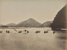 Fishing at Night (Gifu), 1875-1897. Creator: Unknown.