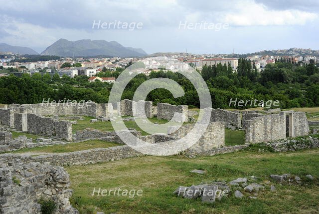 Ruins of the Episcopal Centre, ancient city of Salona, Solin, Croatia, 2018. Creator: Unknown.