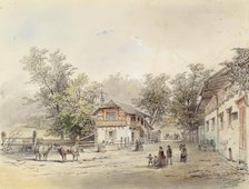 Dairy near Vienna, 1870. Creator: Ludwig Czerny.