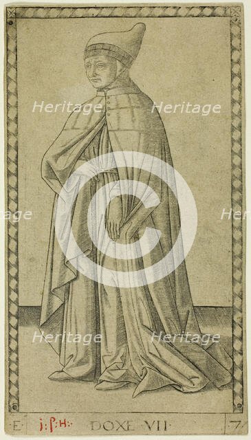 The Doge, plate seven from The Ranks and Conditions of Men, c.1465. Creator: Unknown.