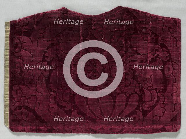 Velvet Fragment, 1500s. Creator: Unknown.