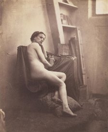 [Female Nude in Studio], 1856-59. Creator: Frank Chauvassaigne.