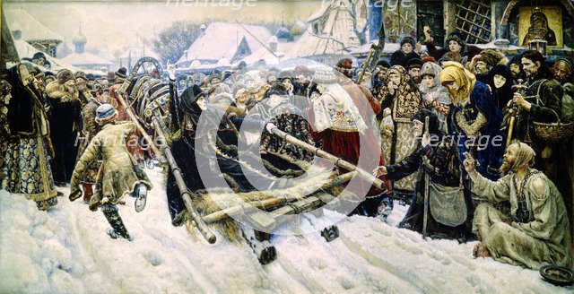 'Boyarynya Morozova', 1887.  Artist: Vasily Surikov