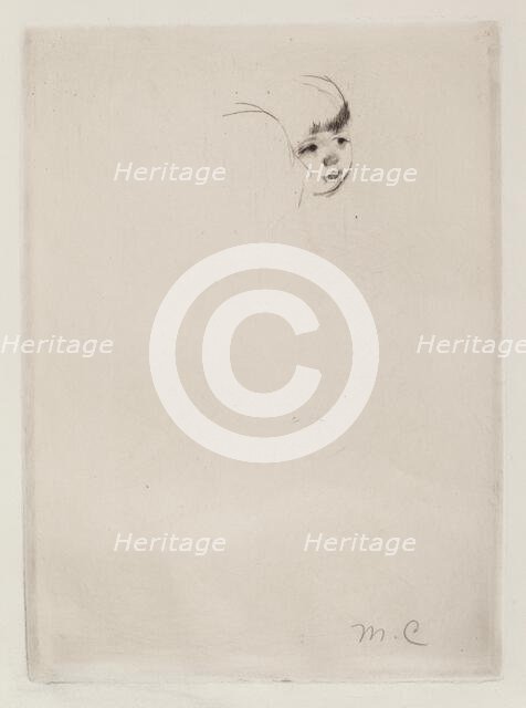 Peasant Mother and Child, c. 1894. Creator: Mary Cassatt.