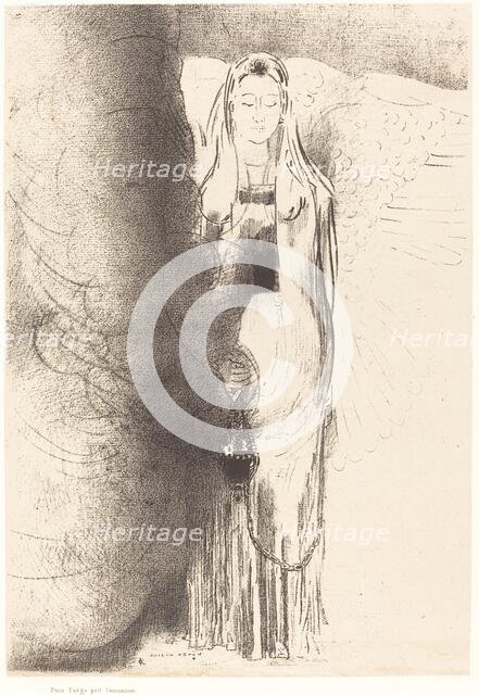 Puis l'ange prit l'encensoir (And the angel took the censer), 1899. Creator: Odilon Redon.