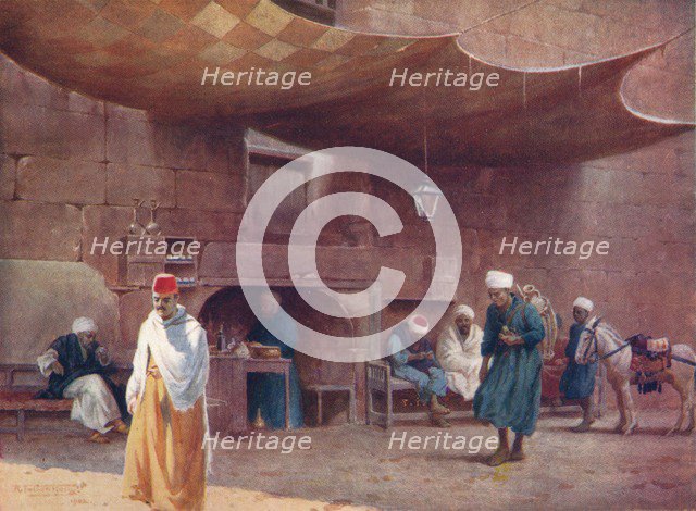 'An Arab Cafe, Cairo', c1880, (1904). Artist: Robert George Talbot Kelly.