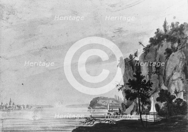 The Monument to Alexander Hamilton at Weehawken, 1811-ca. 1813. Creator: Pavel Petrovic Svin'in.