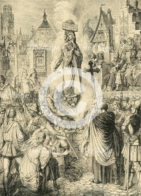 'Execution of Joan of Arc', (30 May 1431), 1890.   Creator: Unknown.